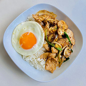 laksa-house.ch | Garlic-Peper Rice Bowl